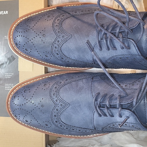 Kenneth Cole Reaction Other - Like New Men's Kenneth Cole Reaction Navy Klay Flex Lace Up Shoes (10W)